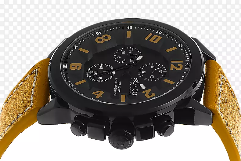 手表表带皮革服饰-黑色漆器阿拉伯数字PNG免费下载