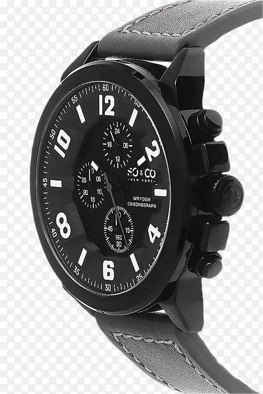 手表表带皮革服饰-黑色漆器阿拉伯数字PNG免费下载