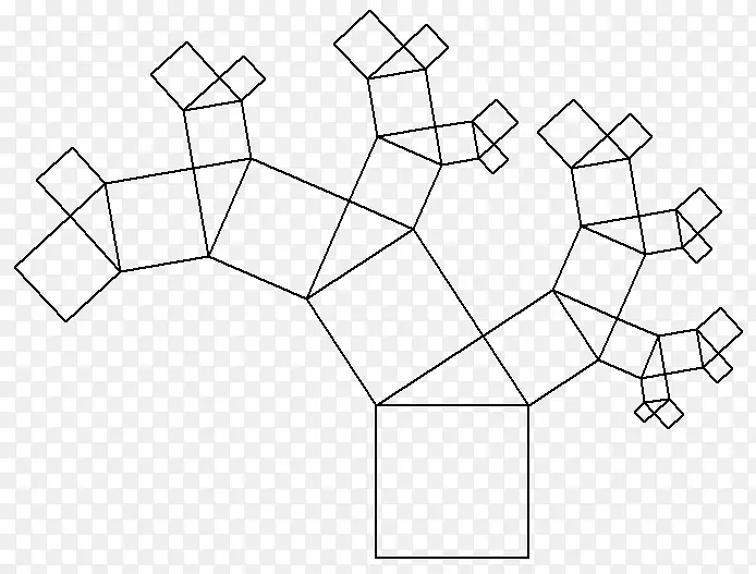 毕达哥拉斯树毕达哥拉斯定理直角三角形分形-案例