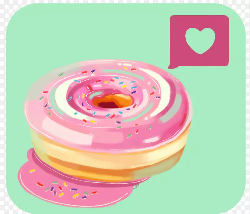 甜甜圈，糖霜，枫树，培根，甜甜圈，老式甜甜圈-粉红色甜甜圈