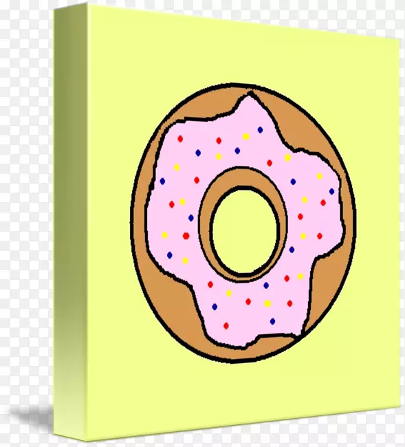 甜甜圈，图片夹艺术-粉红色甜甜圈