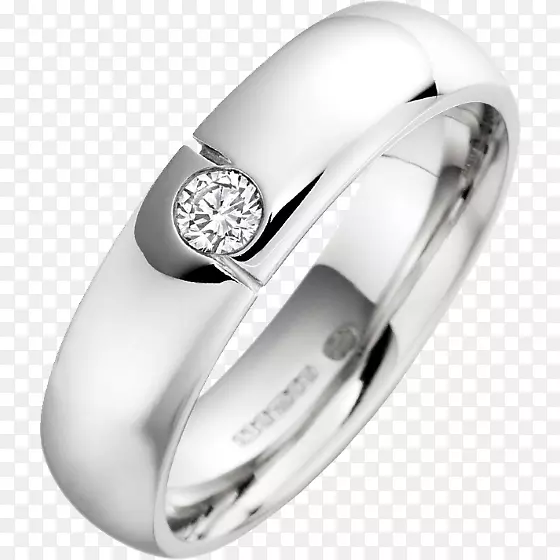 结婚戒指白金钻石亮戒指信息