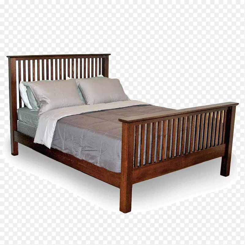 床架四柱床垫橡木实木工匠