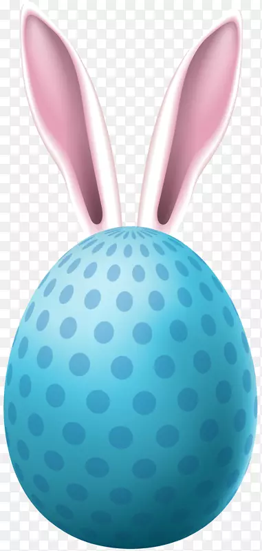 兔子复活节彩蛋夹艺术-粉红色兔子耳朵