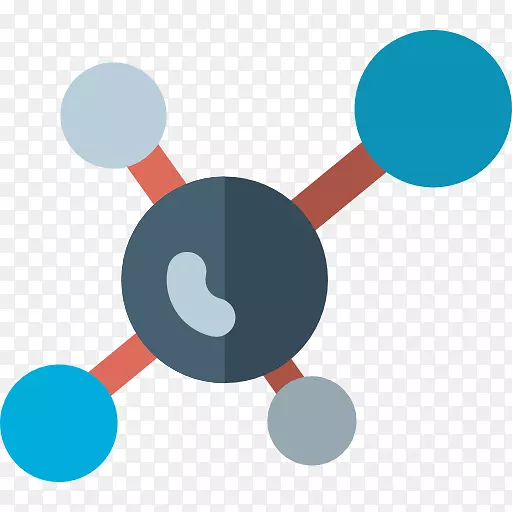 分子计算机图标分子模型-分子