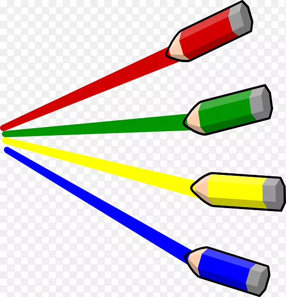 彩色铅笔电脑图标剪贴画彩色条纹