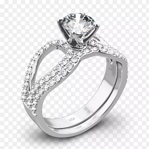 婚戒订婚戒指钻石闪光钻石VIP