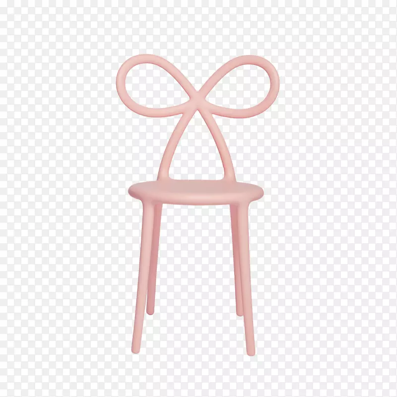Qeeboo椅子，家具座椅-粉红色纸丝带