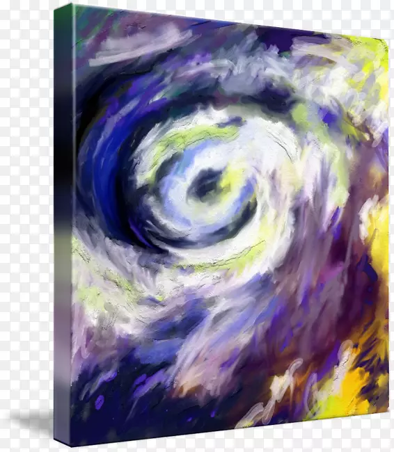 热带旋风水彩画艺术丙烯酸涂料.抽象云