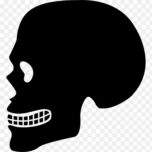 计算机图标：头骨，人体，人头-人头骨