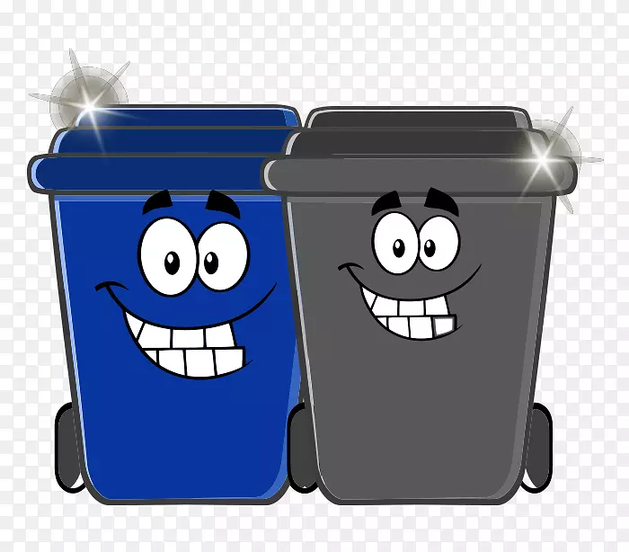 垃圾桶和废纸篮回收站废物管理.垃圾清扫