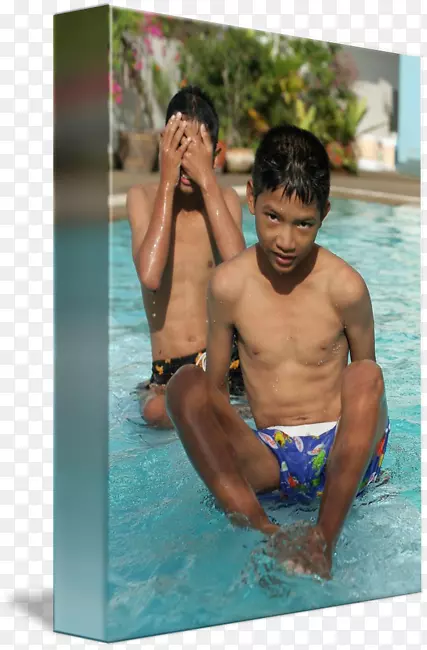 泰国男孩娱乐游泳泰国菜-男孩