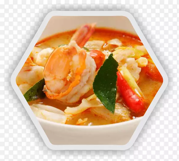 汤姆-云泰国料理鱼汤汤姆卡凯垫泰国虾汤