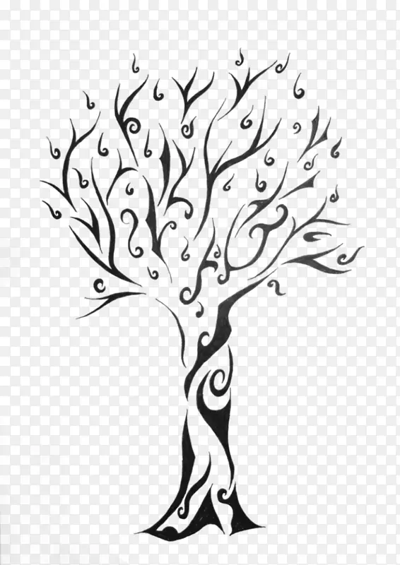 生命之树纹身部落-红木树