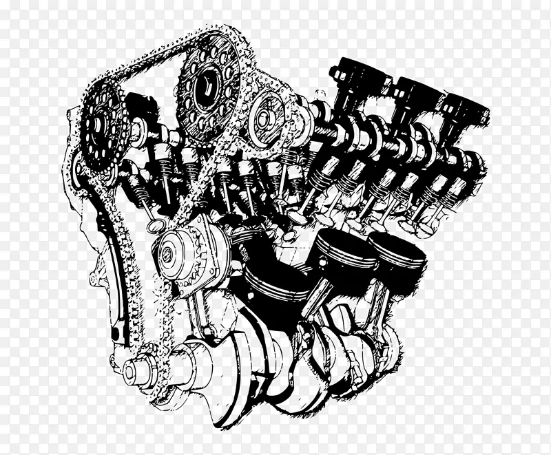 汽车内燃发动机外内燃机气缸-汽车