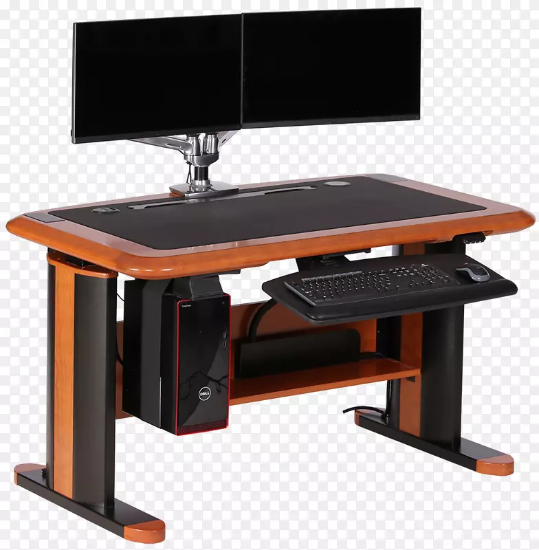 坐-立桌子，电脑，桌子-舞台配件