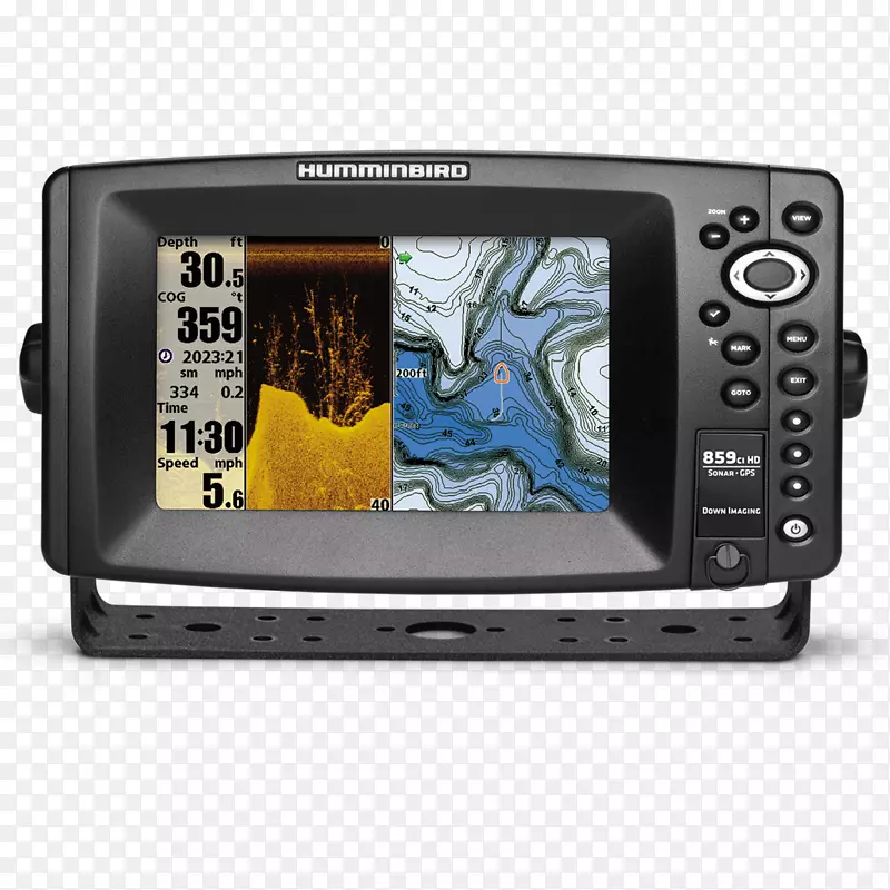 捕鱼声纳计算机显示器高清晰度视频鱼显示器