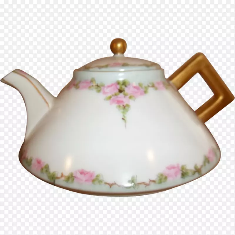 水壶茶壶瓷田纳西餐具手绘茶壶