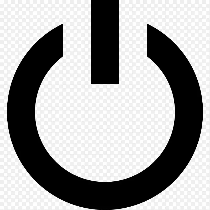 电源符号计算机图标-重新启动