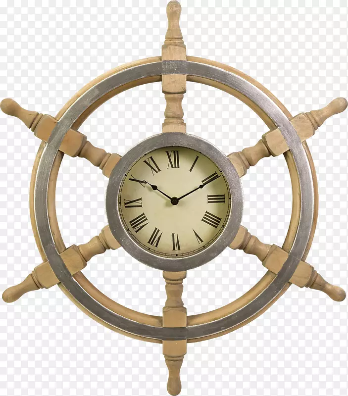 船用车轮钟木壁钟