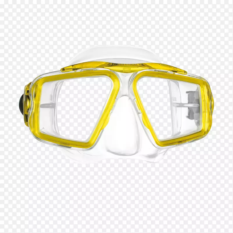 母马潜水浮潜面具潜水套黄色防晒霜
