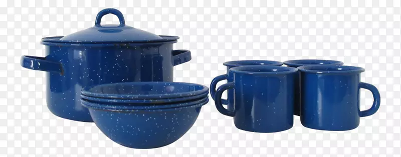 水壶杯塑料茶壶钴蓝水壶