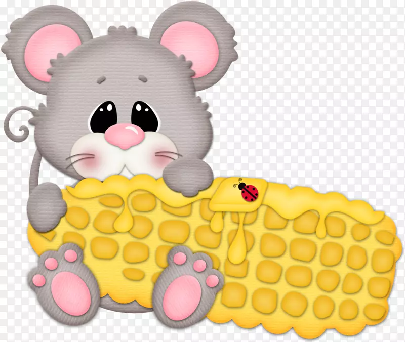 玉米上的玉米芯米妮老鼠夹艺术-老鼠动物
