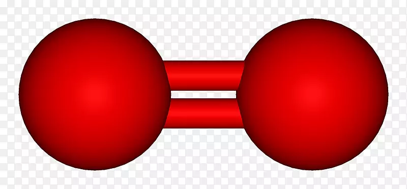 球棒模型二氧化学分子-分子
