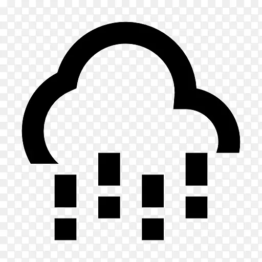 雨天电脑图标天气预报云-云量大