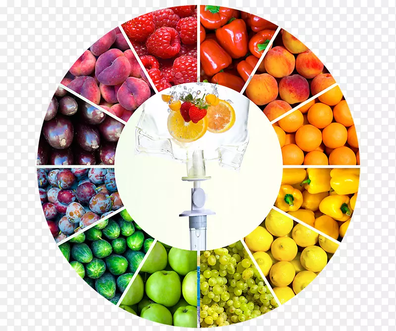 彩色车轮水果健康饮食-水果蔬菜大泉