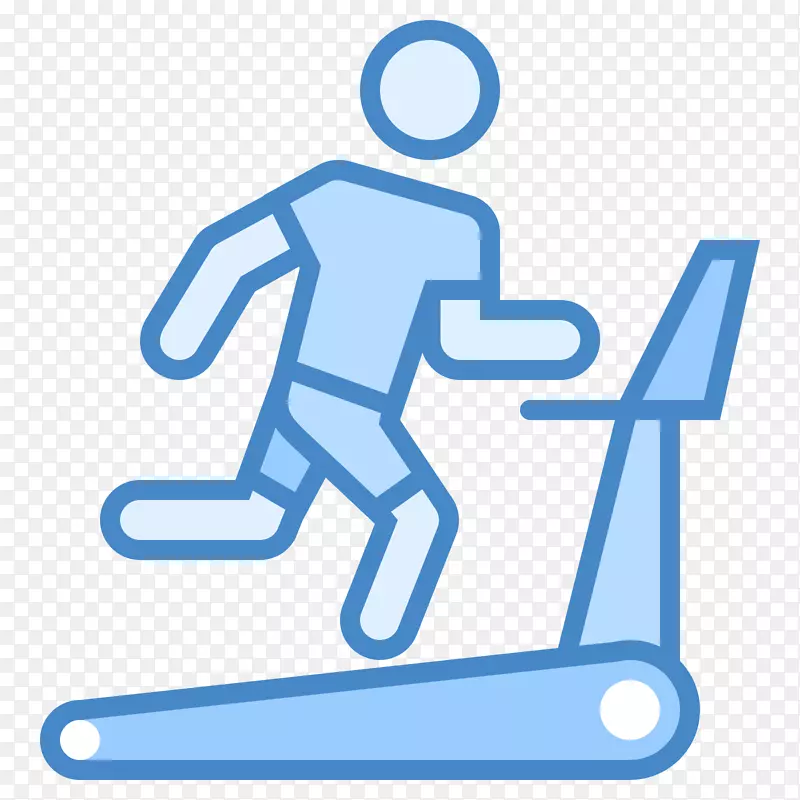 跑步机电脑图标椭圆训练机健身机跑步机
