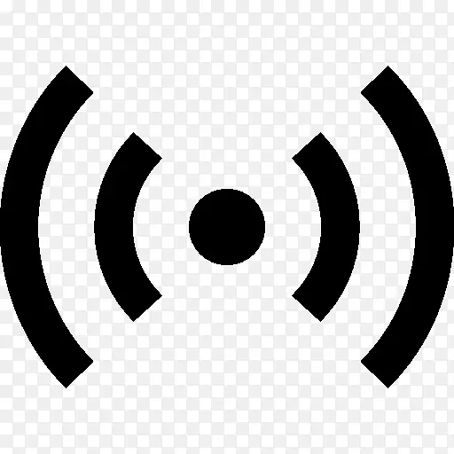 计算机图标wi-fi向internet发送信号