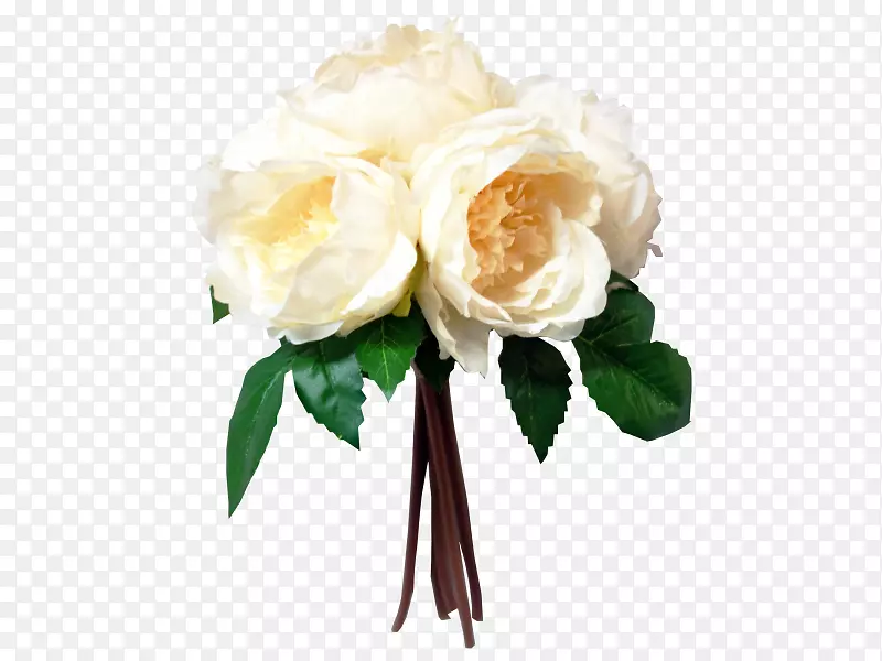 花园玫瑰花束牡丹花图案白牡丹皮