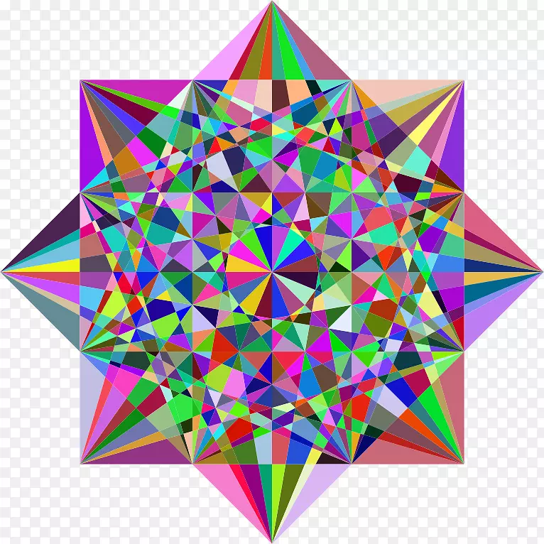 星形多边形三角形几何-星
