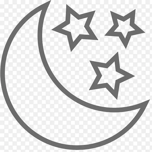袖纹画云纹身艺术家-月亮与星星