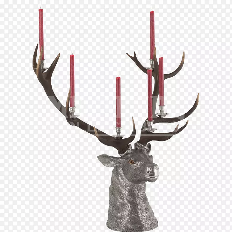 麋鹿流浪屋鹿角布餐巾烛台麋鹿头