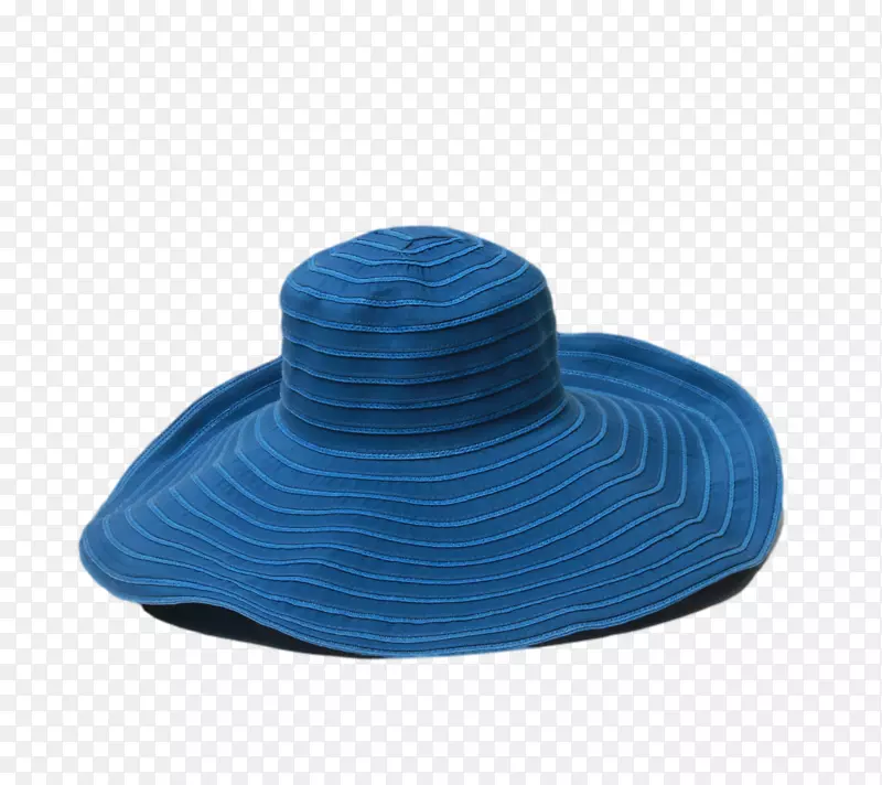 太阳帽钴蓝沙滩帽