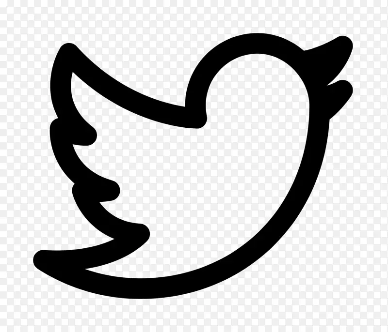 社交媒体电脑图标博客-推特鸟
