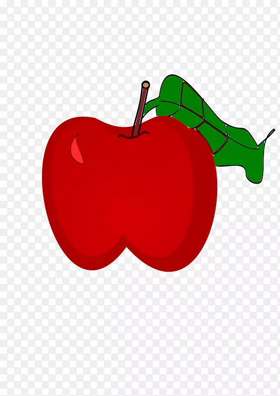 苹果剪贴画-苹果吃图形