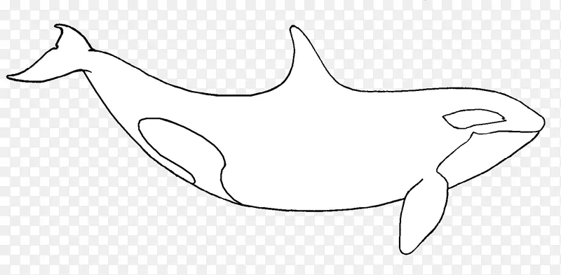 虎鲸企鹅画剪辑艺术鲸鱼和孩子