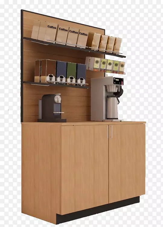 咖啡厅橱柜货架办公室商品展台
