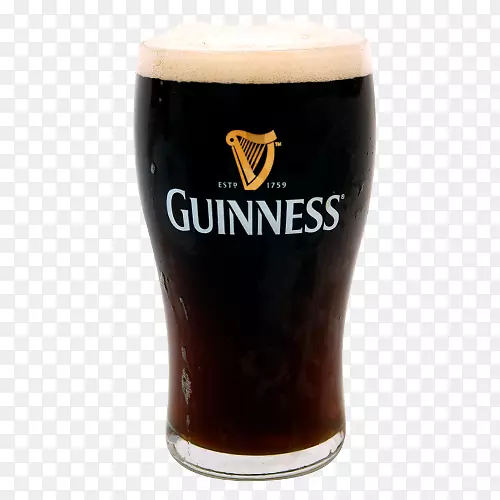 吉尼斯爱尔兰料理啤酒粗壮品脱玻璃啤酒