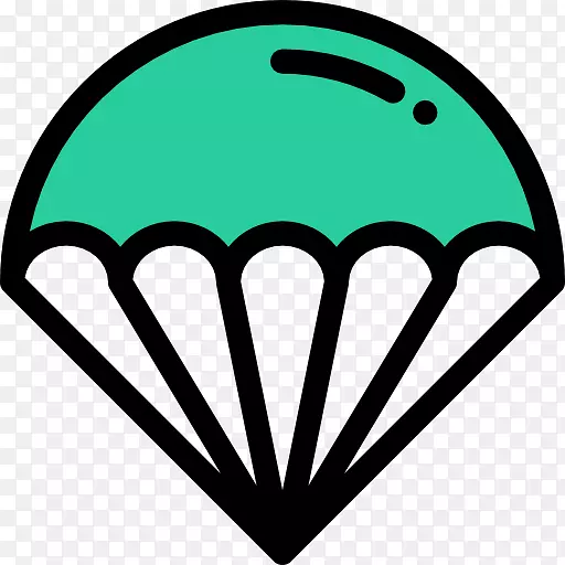 线帽绿角夹子滑翔降落伞