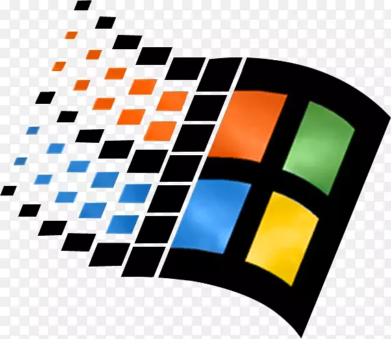 Windows 95 windows 98操作系统计算机图标-microsoft