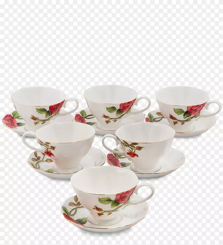 茶杯瓷茶碟茶具