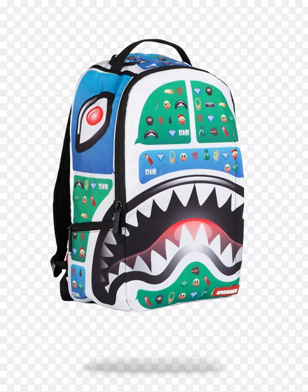 书包鲨鱼表情包购物-背包