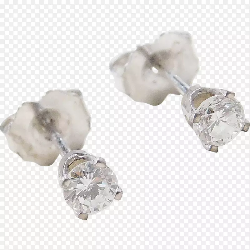 耳环体珠宝水晶金钻石螺柱耳环