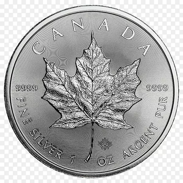 加拿大银枫叶金币加拿大枫叶金属优质名片