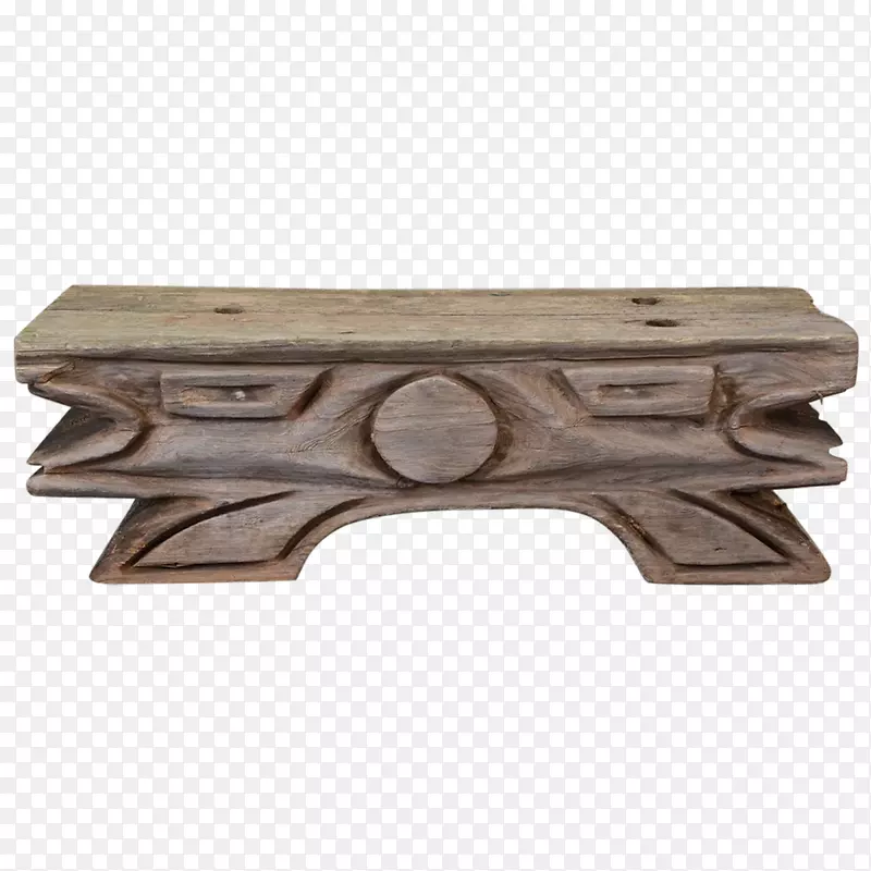 桌上木雕雕塑.桌子