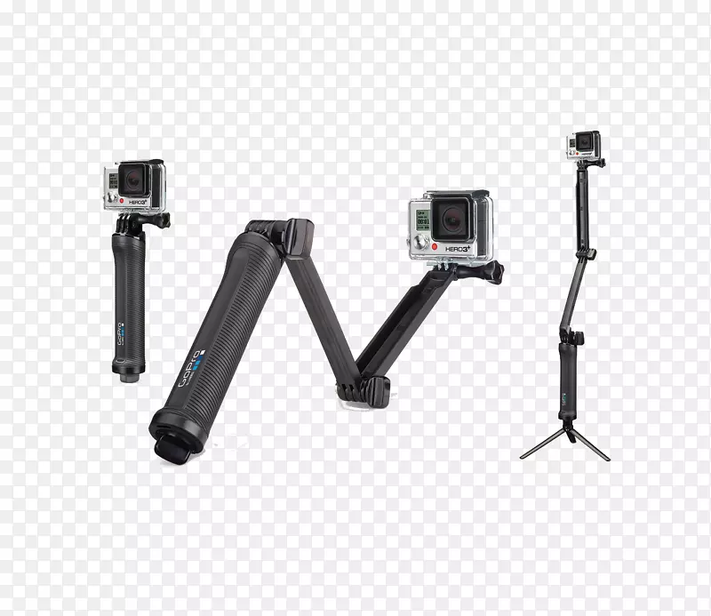 GoPro英雄5黑色相机三脚架自拍棒-三脚架相机
